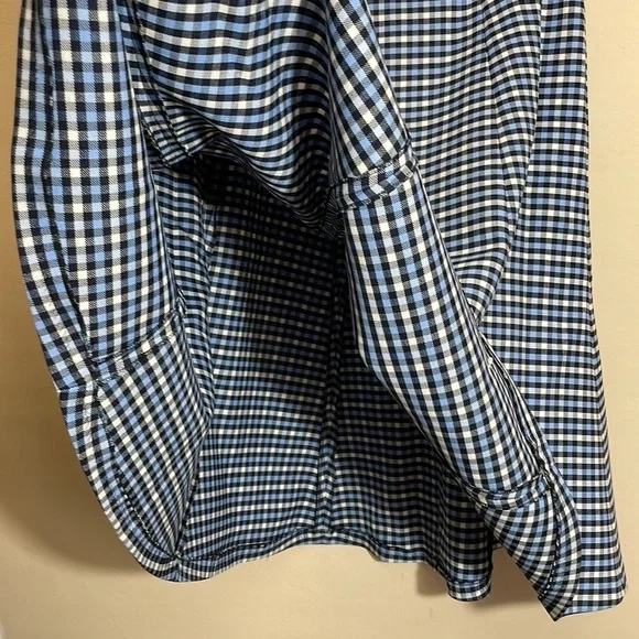 Michael Kors Collection Tattersall Stretch Wool Gabardine Flare Skirt size 14 - Picture 11 of 13